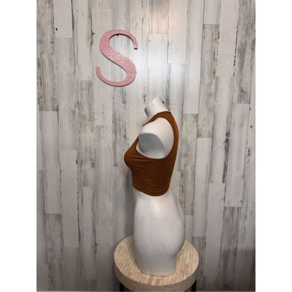 Brown crop top size small - Picture 2 of 6